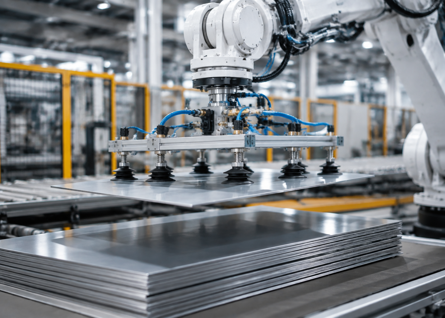 Automated Sheet Metal Handling Solutions with Vacuum Suction Cups Automated Sheet Metal Handling Solutions with Vacuum Suction Cups
