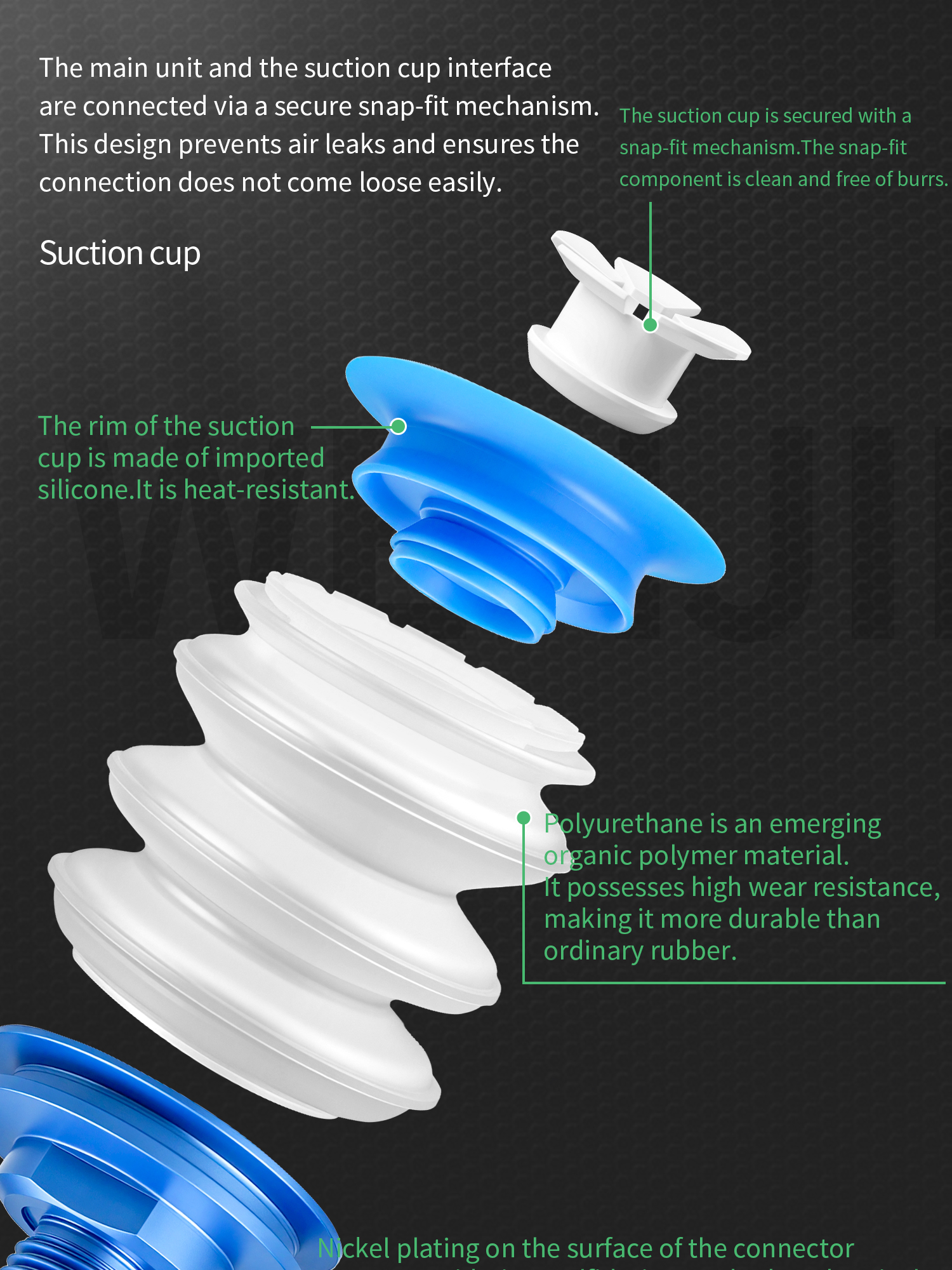 BGI Bellows Vacuum Suction Cup